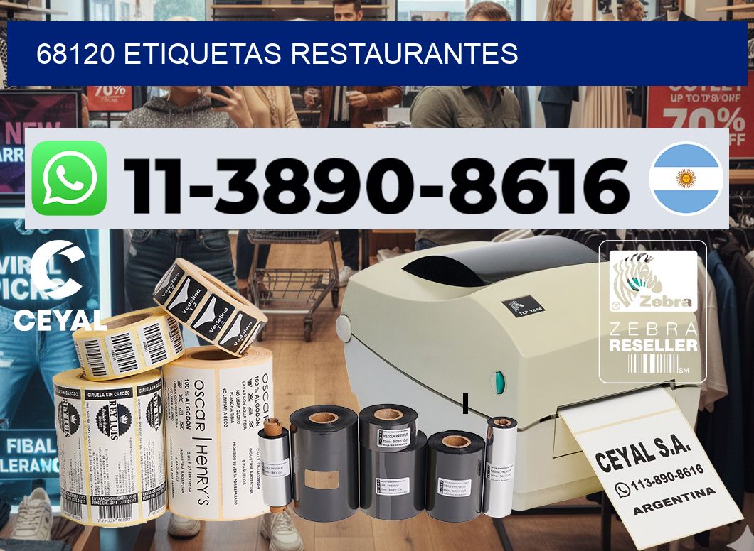 68120 etiquetas restaurantes