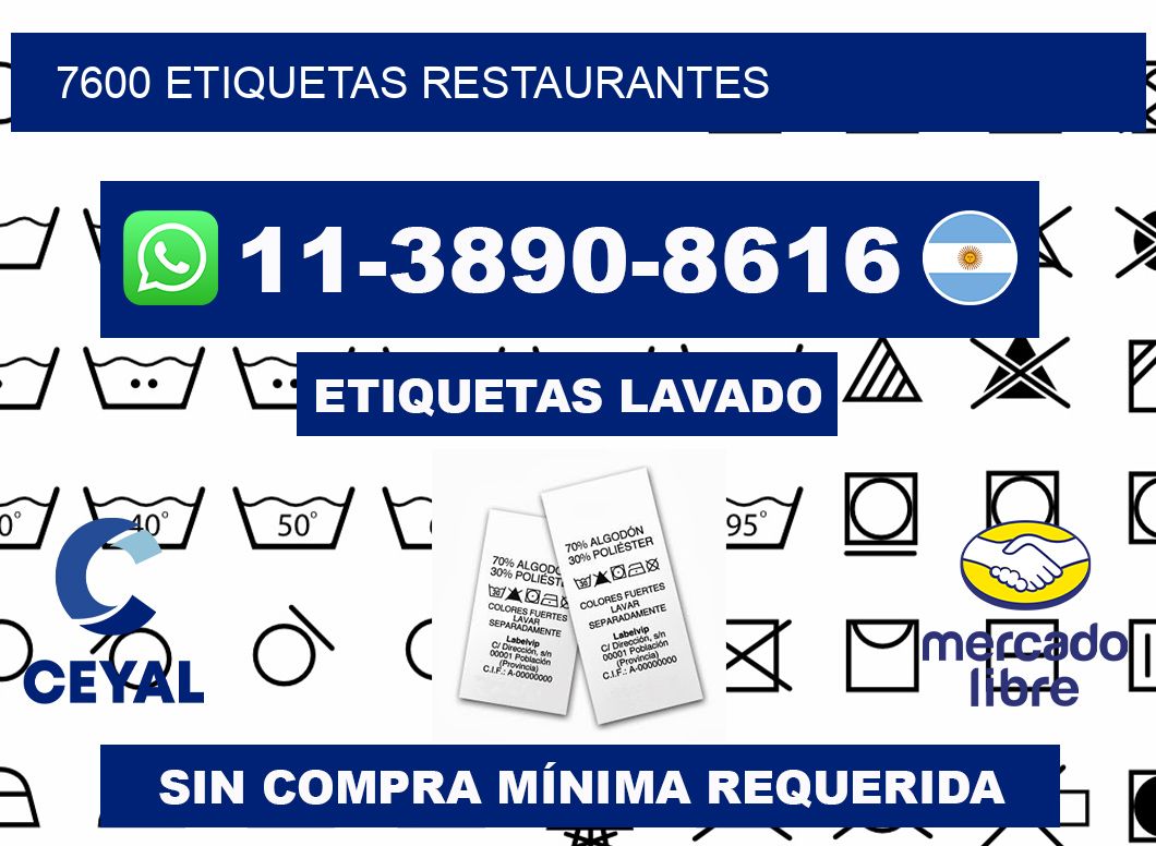 7600 etiquetas restaurantes