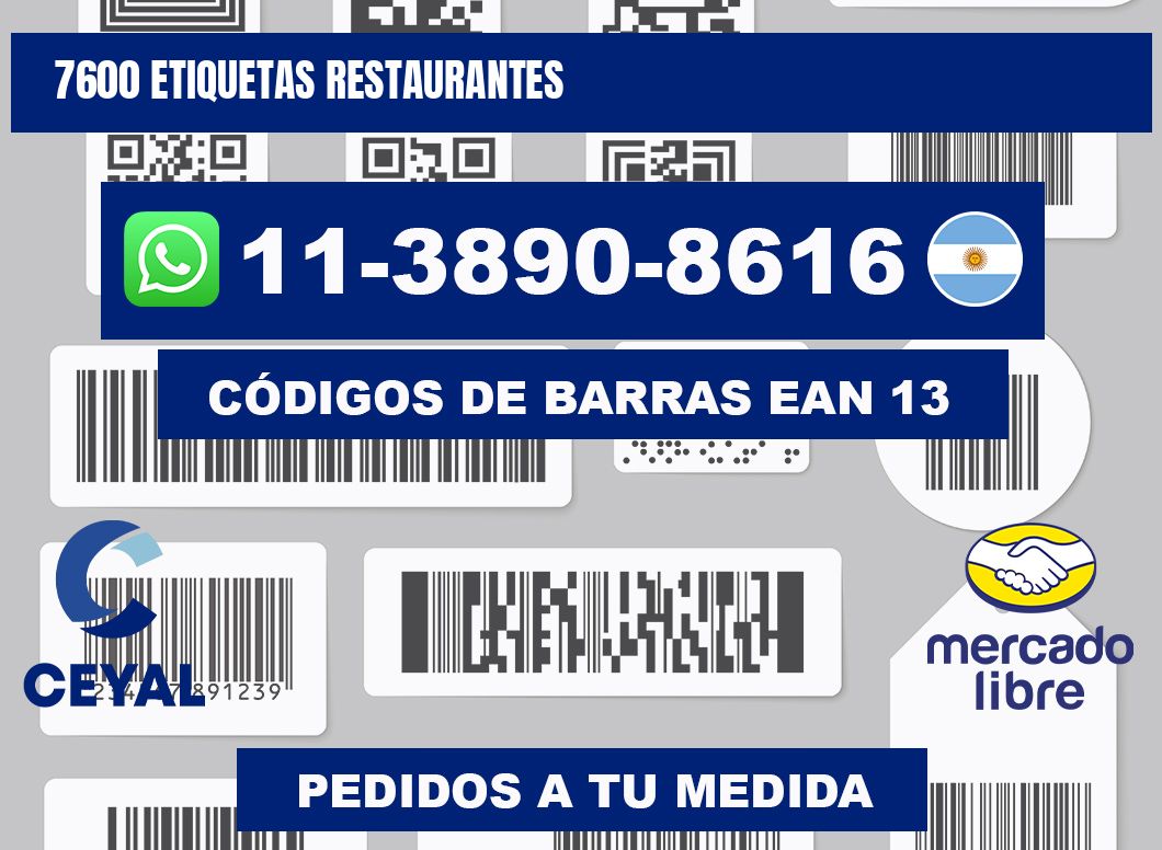 7600 etiquetas restaurantes