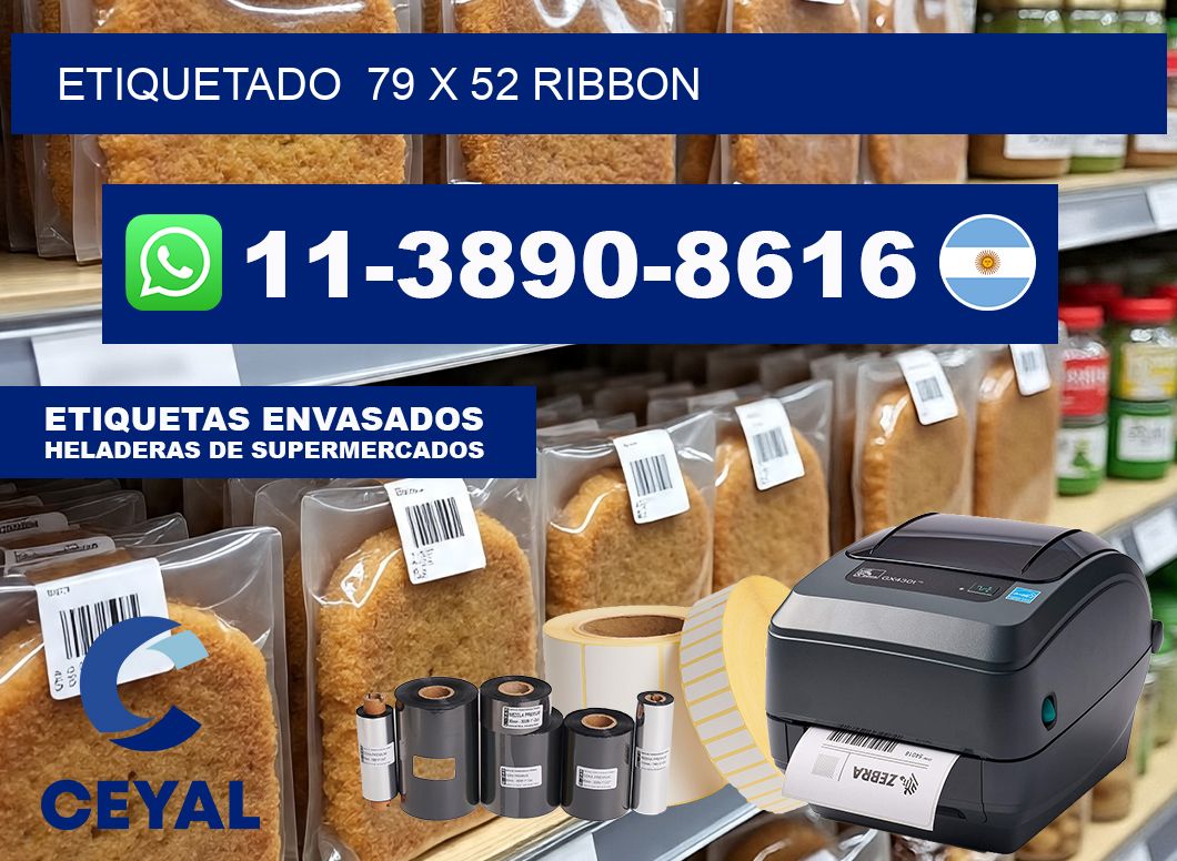Etiquetado  79 x 52 ribbon