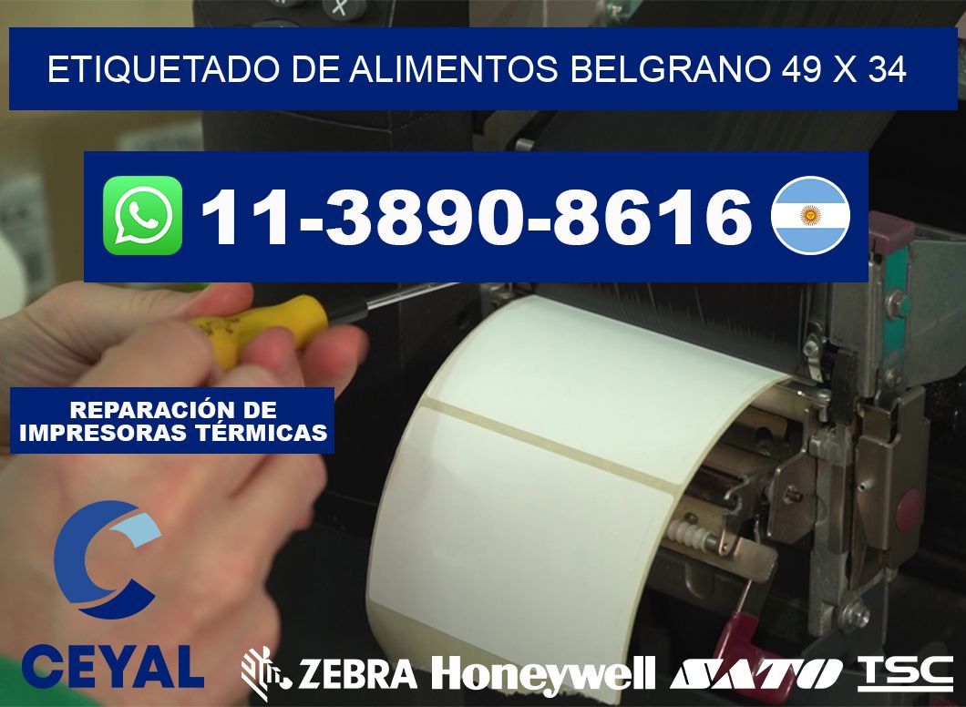 Etiquetado de alimentos belgrano 49 x 34