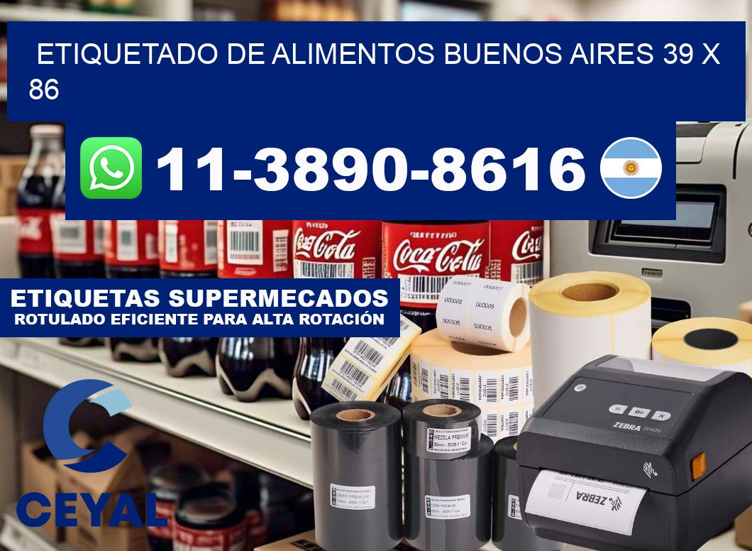 Etiquetado de alimentos buenos aires 39 x 86