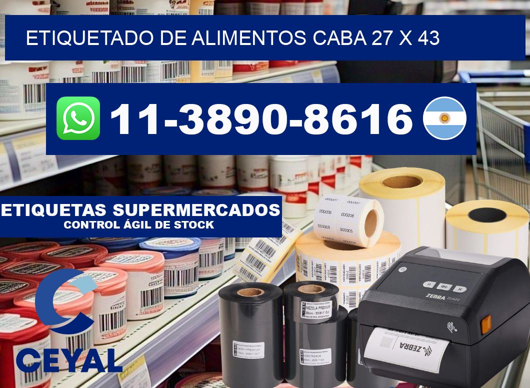 Etiquetado de alimentos caba 27 x 43