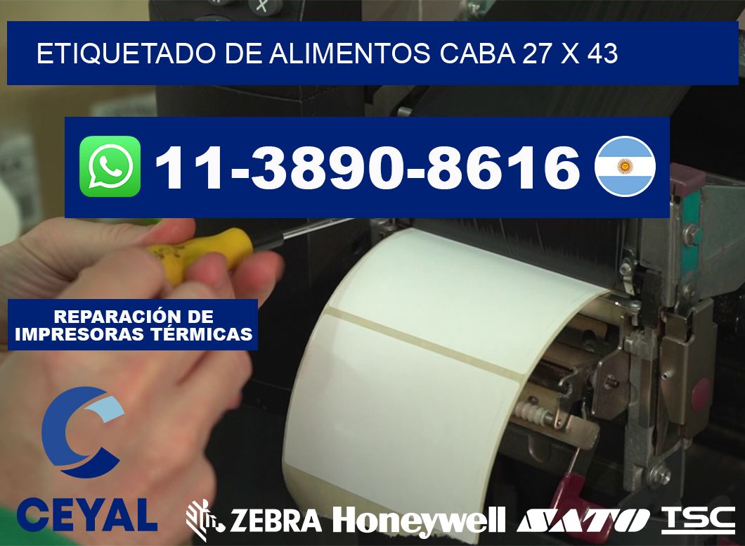 Etiquetado de alimentos caba 27 x 43