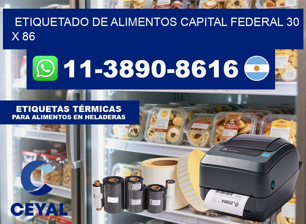 Etiquetado de alimentos capital federal 30 x 86