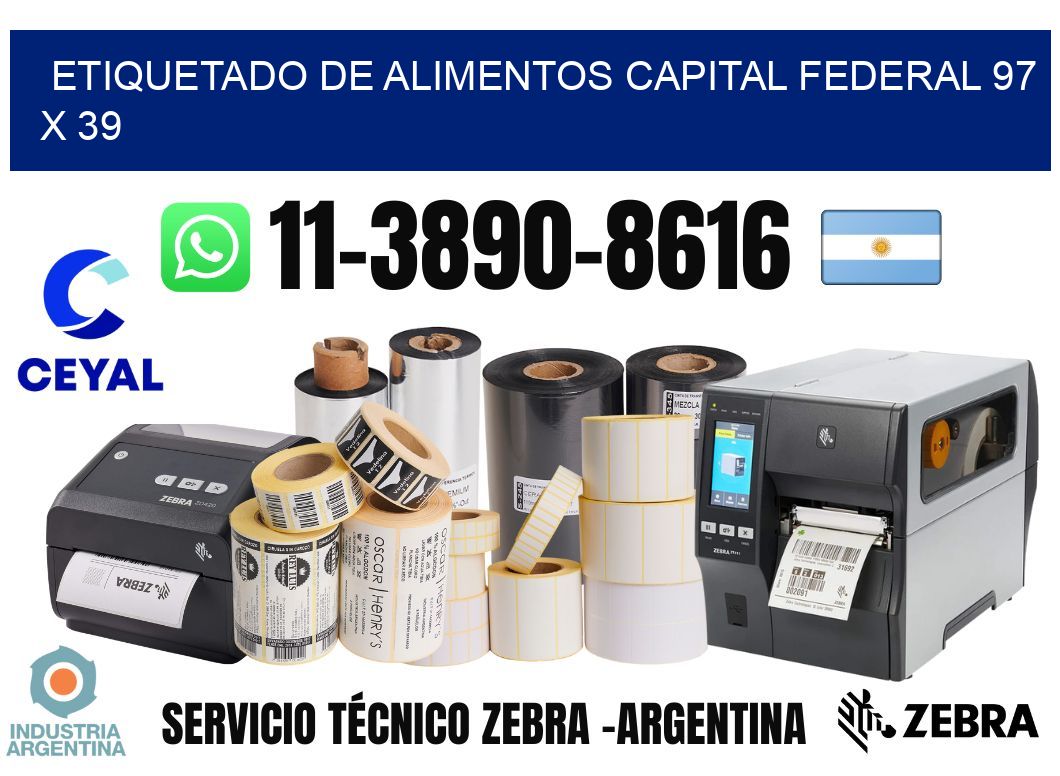 Etiquetado de alimentos capital federal 97 x 39
