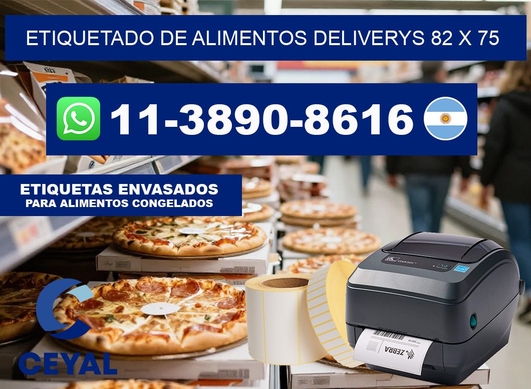 Etiquetado de alimentos deliverys 82 x 75