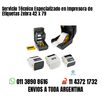 Servicio Técnico Especializado en Impresora de Etiquetas Zebra 42 x 79