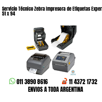 Servicio Técnico Zebra Impresora de Etiquetas Experto 51 x 94