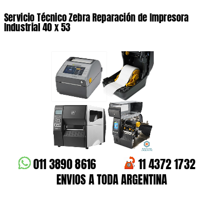 Servicio Técnico Zebra Reparación de Impresora Industrial 40 x 53