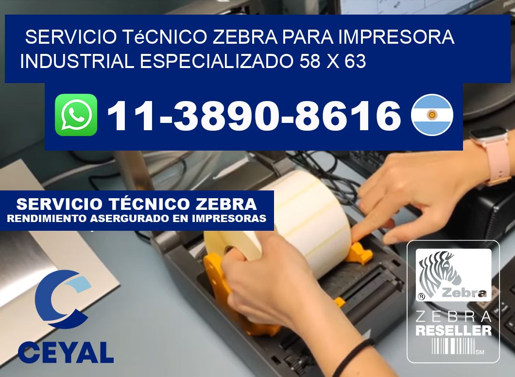 Servicio Técnico Zebra para Impresora Industrial Especializado 58 x 63