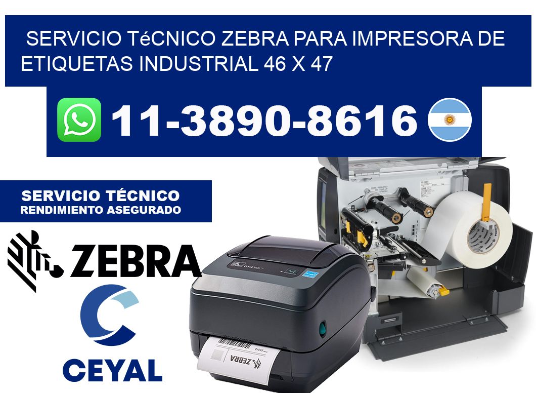 Servicio Técnico Zebra para Impresora de Etiquetas Industrial 46 x 47