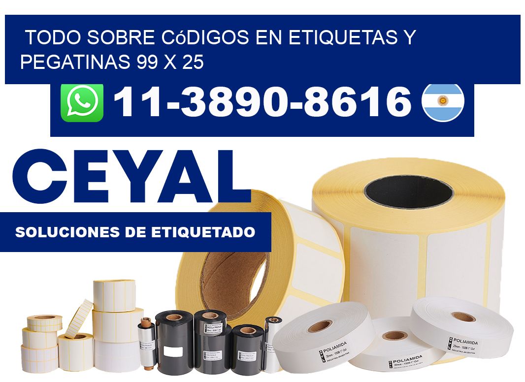 Todo sobre códigos en etiquetas y pegatinas 99 x 25