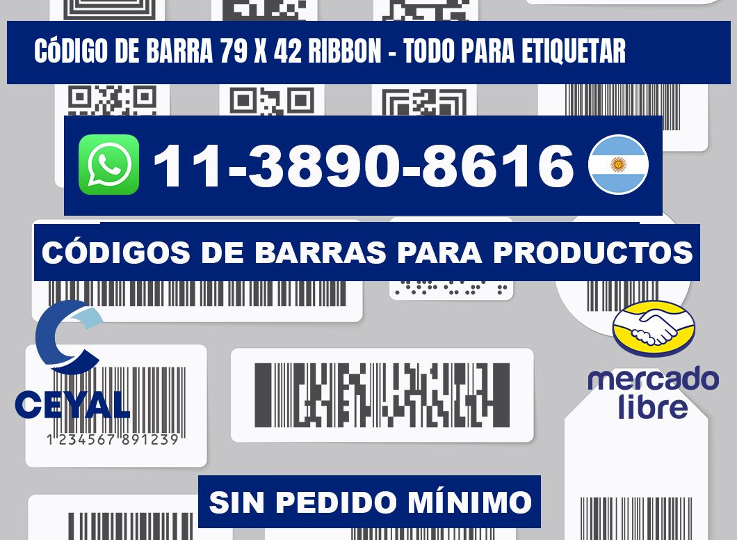 código de barra 79 x 42 ribbon - Todo para Etiquetar