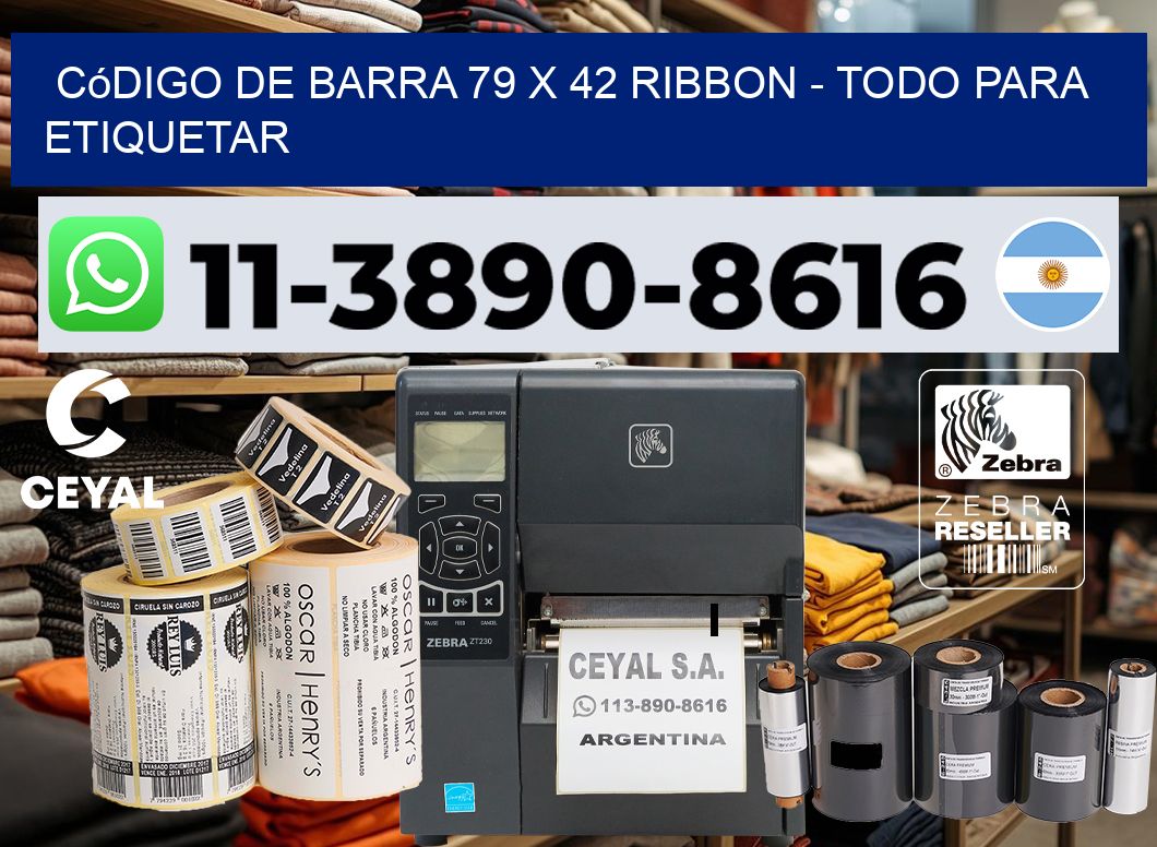 código de barra 79 x 42 ribbon – Todo para Etiquetar