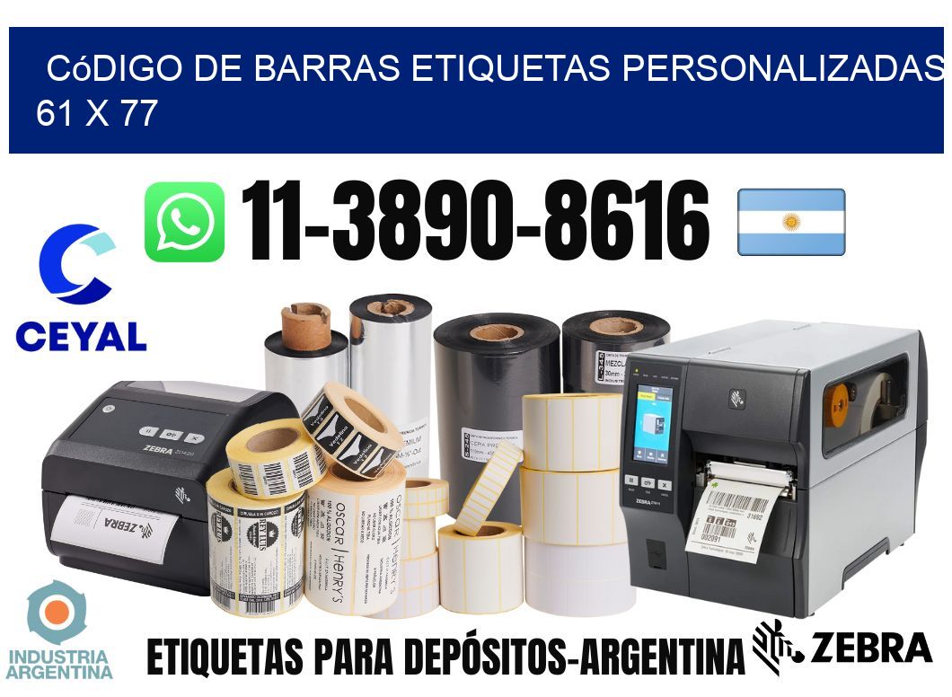código de barras etiquetas personalizadas 61 x 77