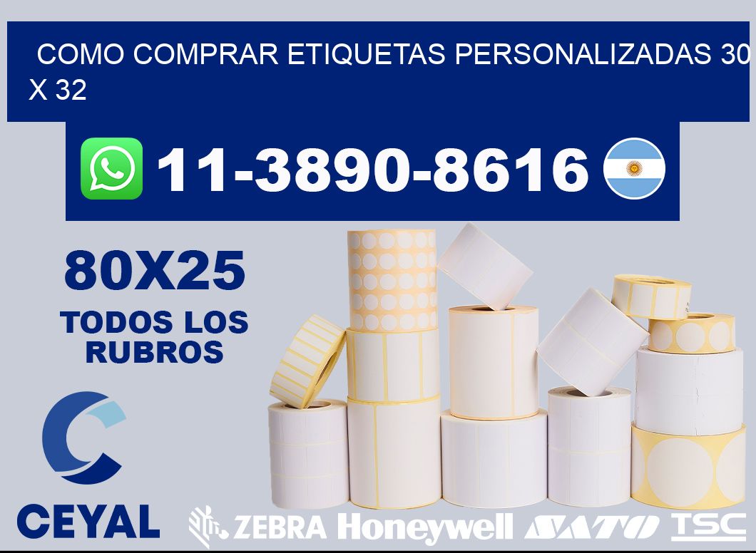como comprar etiquetas personalizadas 30 x 32
