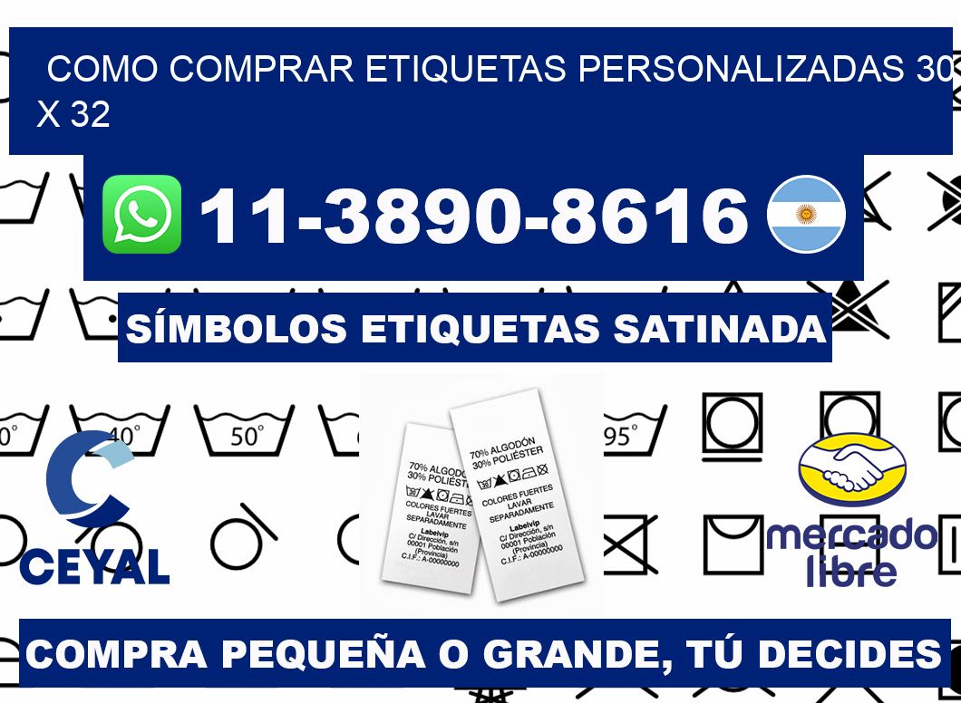 como comprar etiquetas personalizadas 30 x 32