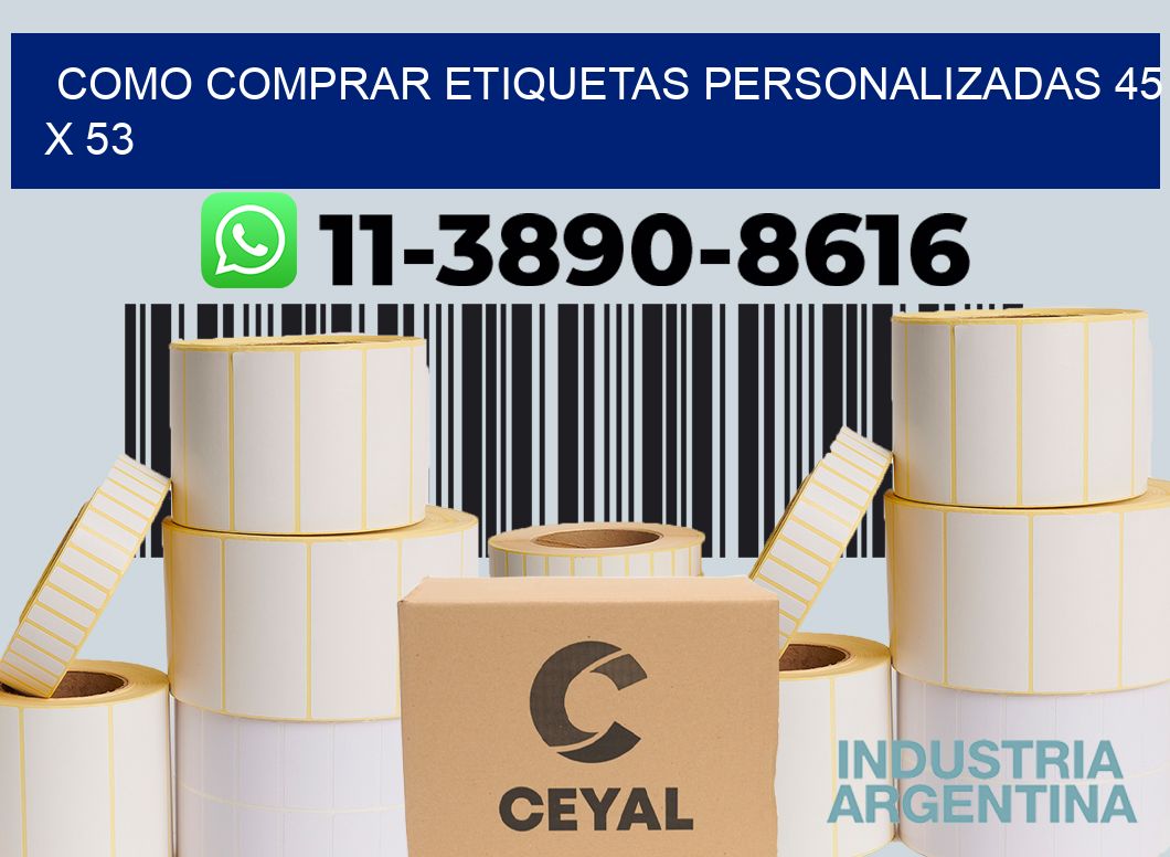 como comprar etiquetas personalizadas 45 x 53