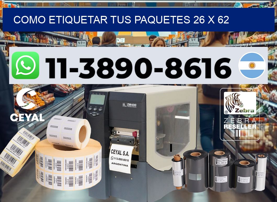 como etiquetar tus paquetes 26 x 62