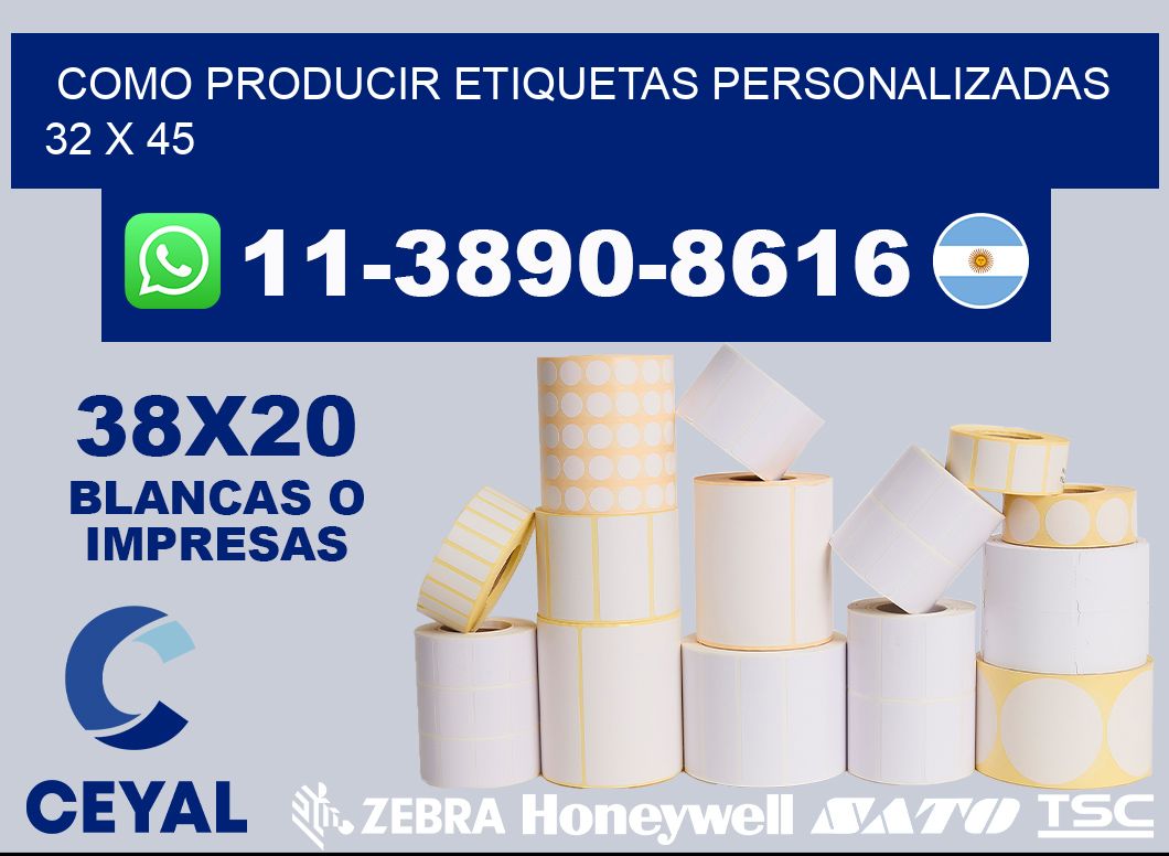 como producir etiquetas personalizadas 32 x 45