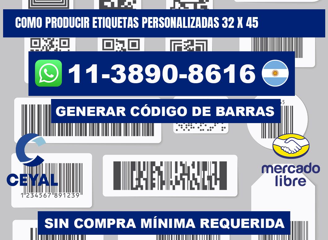 como producir etiquetas personalizadas 32 x 45