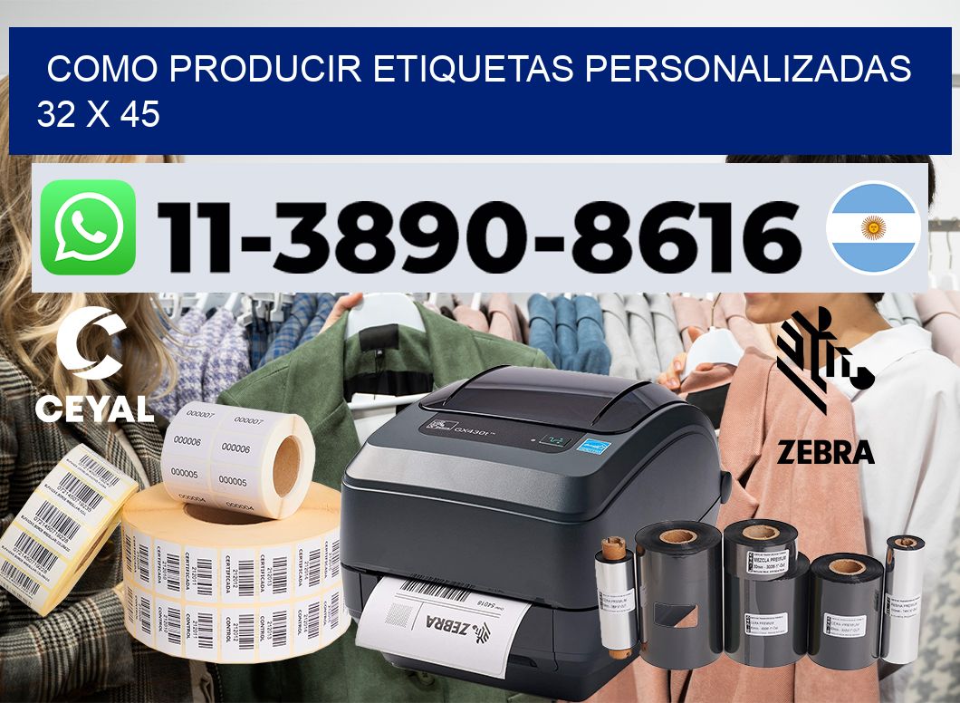 como producir etiquetas personalizadas 32 x 45