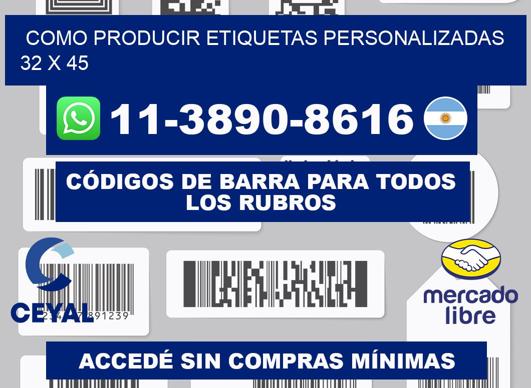 como producir etiquetas personalizadas 32 x 45
