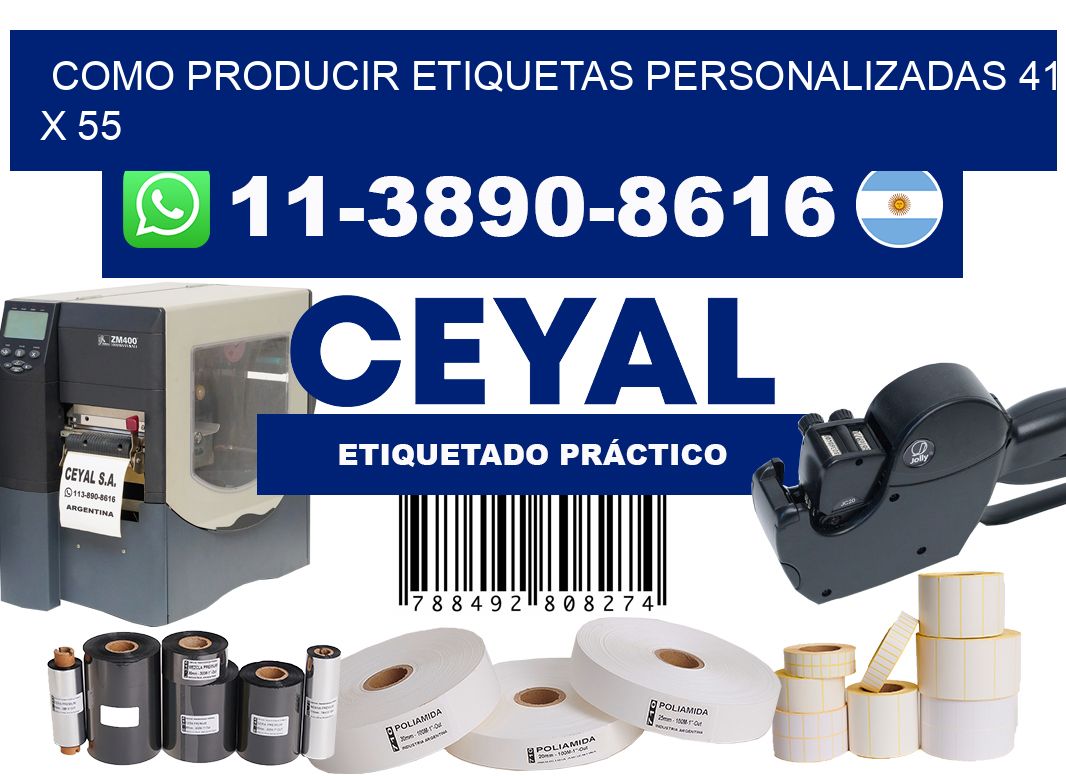 como producir etiquetas personalizadas 41 x 55