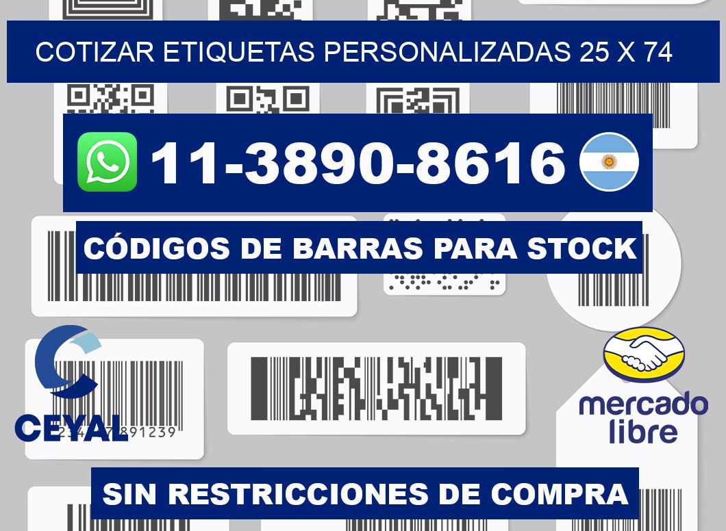 cotizar etiquetas personalizadas 25 x 74