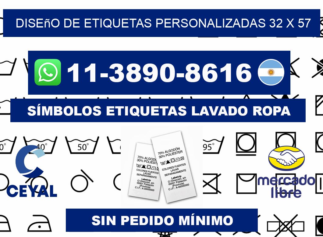 diseño de etiquetas personalizadas 32 x 57