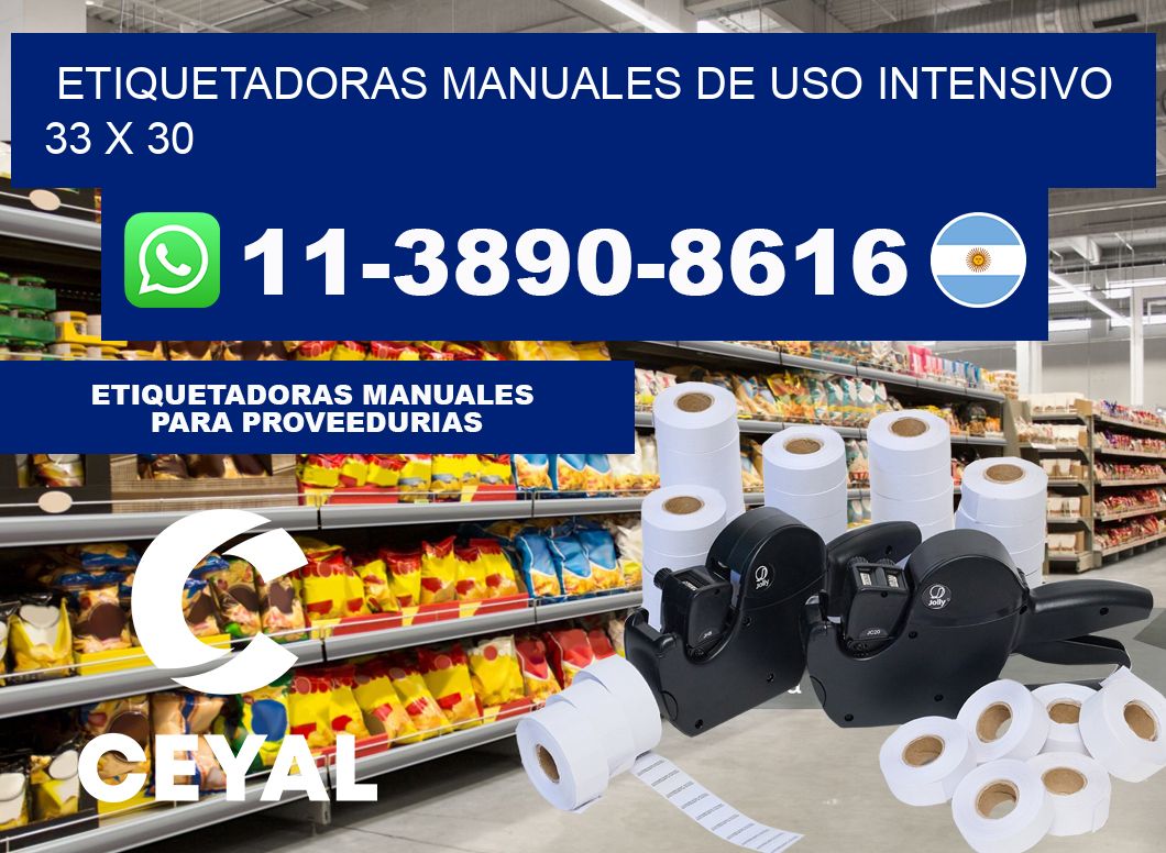 etiquetadoras manuales de uso intensivo 33 x 30
