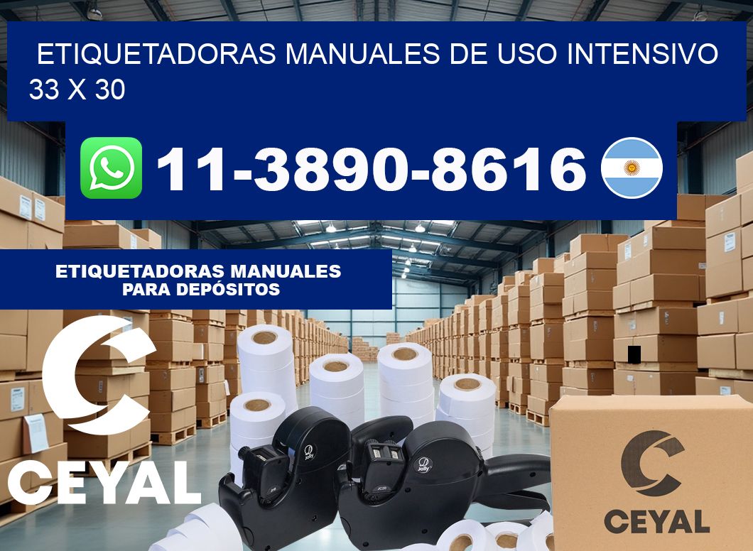 etiquetadoras manuales de uso intensivo 33 x 30
