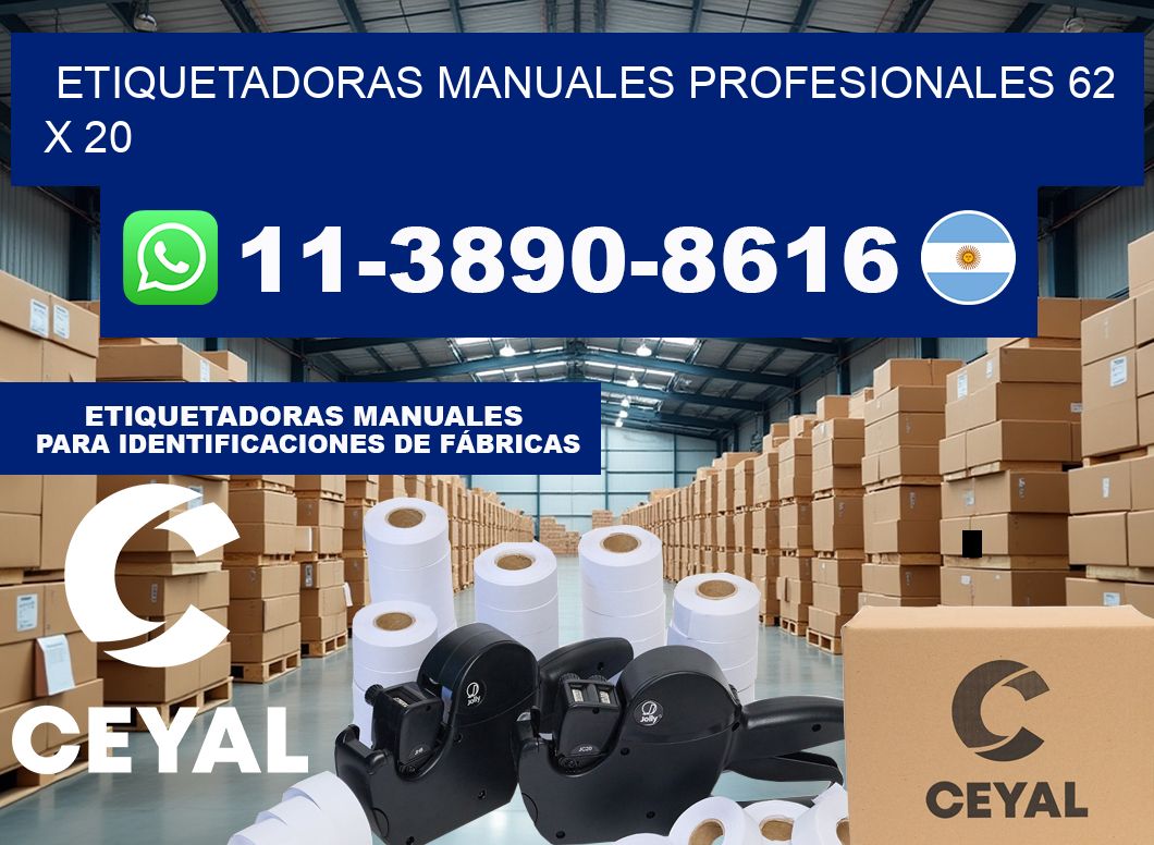 etiquetadoras manuales profesionales 62 x 20