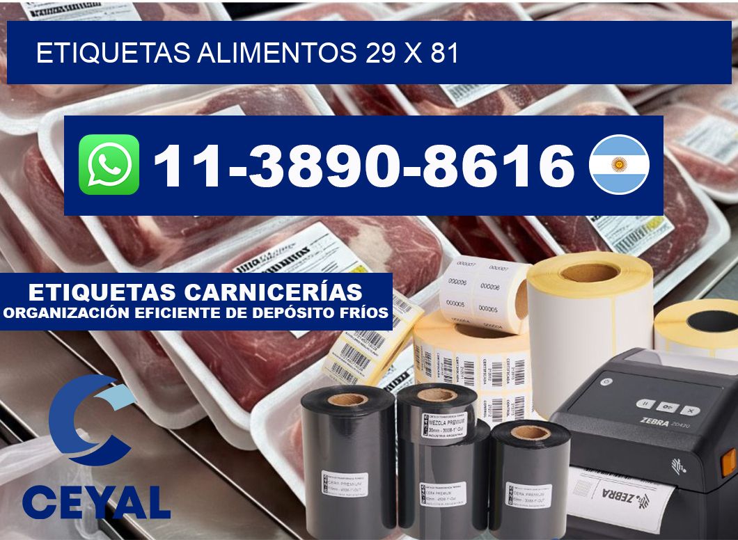 etiquetas alimentos 29 x 81