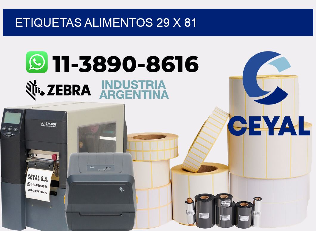 etiquetas alimentos 29 x 81