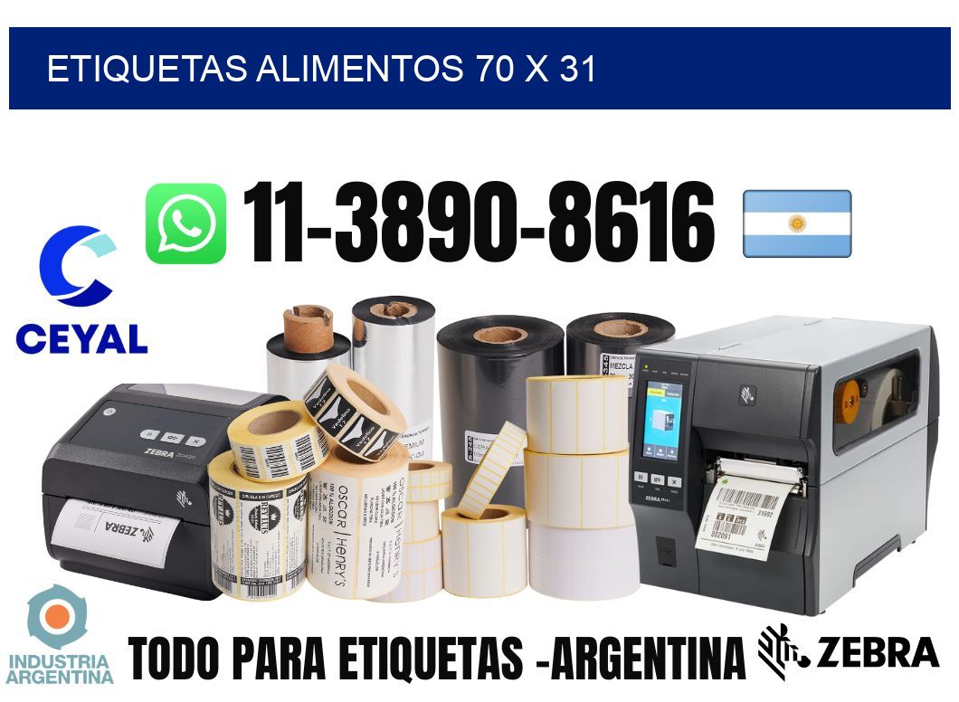 etiquetas alimentos 70 x 31