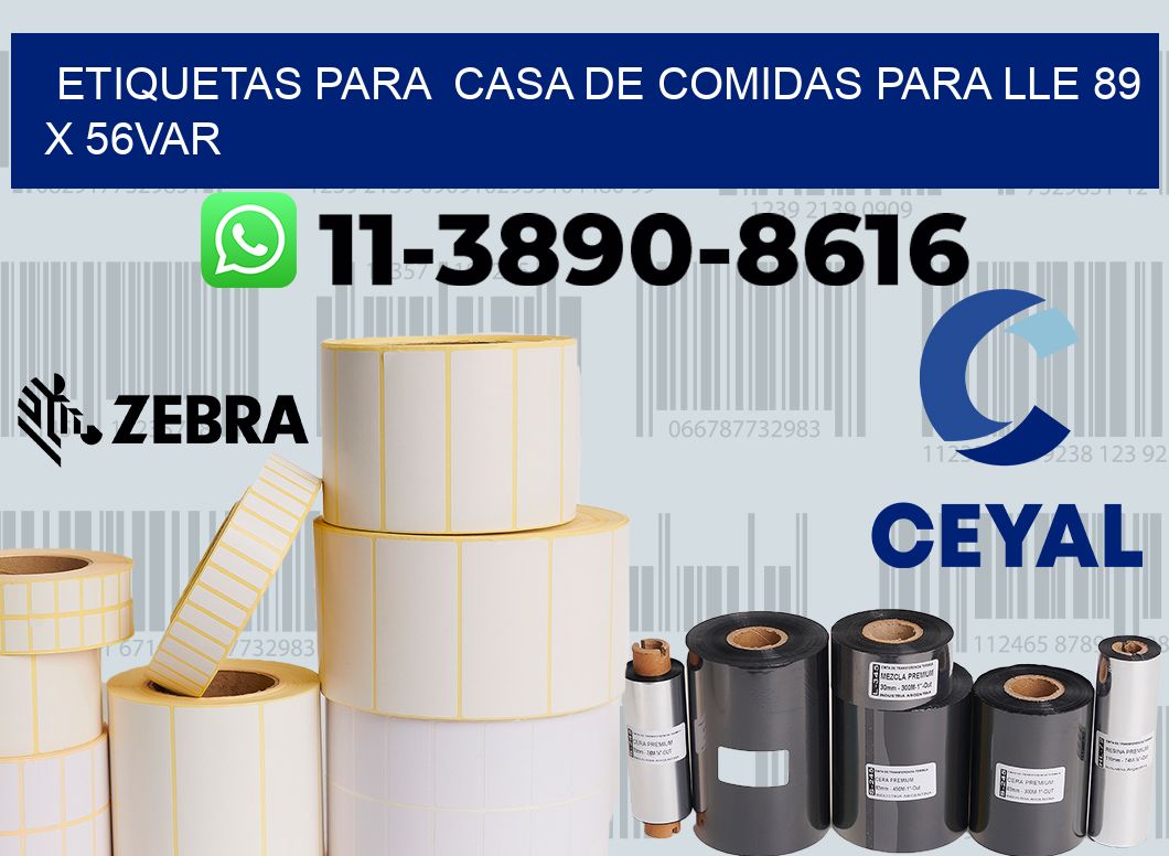 etiquetas para Casa de comidas para lle 89 x 56var
