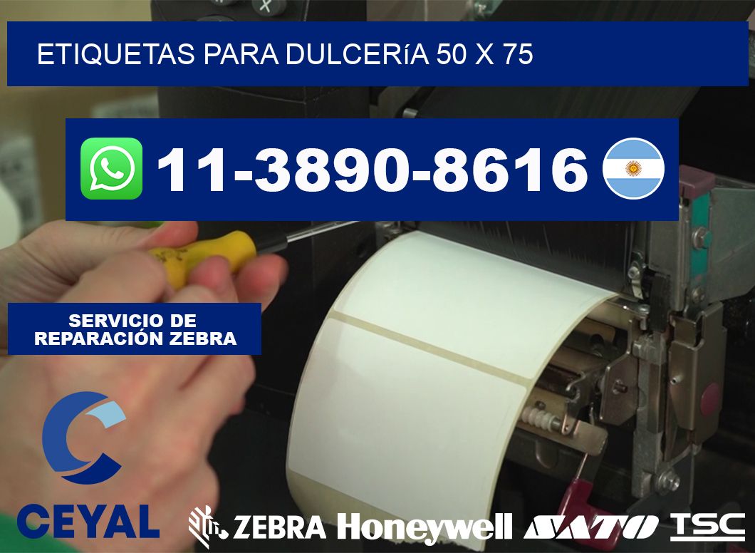 etiquetas para Dulcería 50 x 75