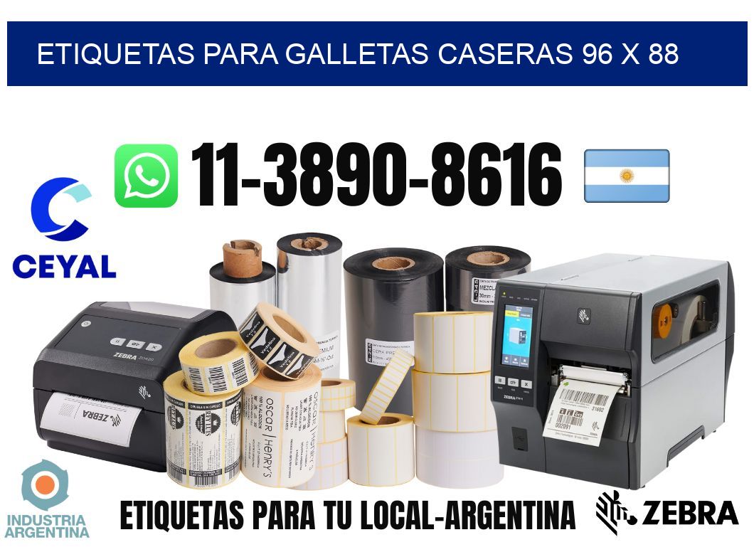 etiquetas para Galletas caseras 96 x 88