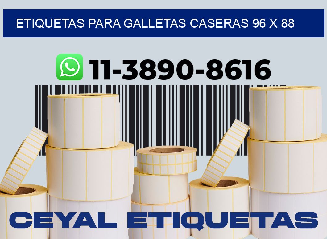 etiquetas para Galletas caseras 96 x 88