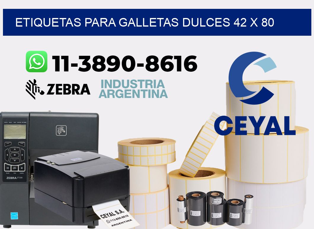 etiquetas para Galletas dulces 42 x 80