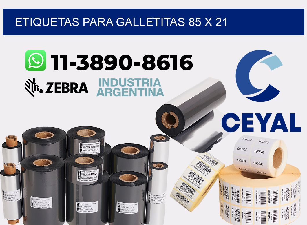 etiquetas para Galletitas 85 x 21