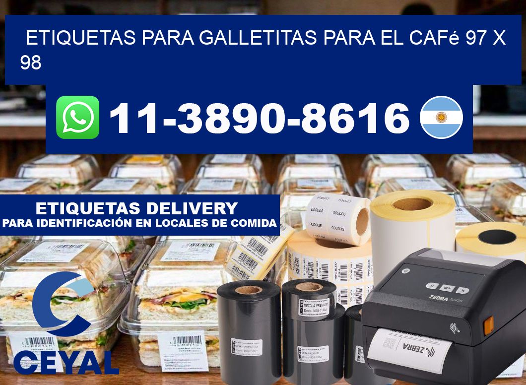etiquetas para Galletitas para el café 97 x 98
