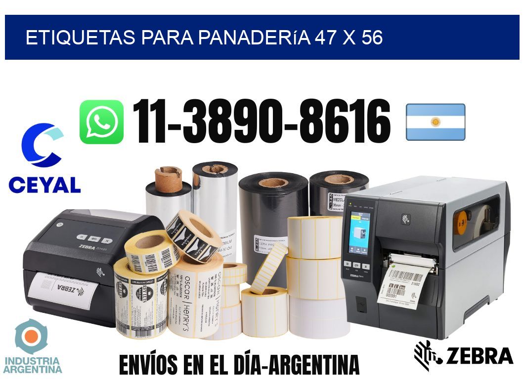etiquetas para Panadería 47 x 56