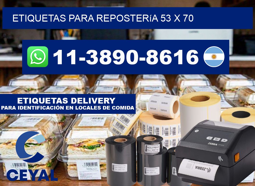 etiquetas para Repostería 53 x 70