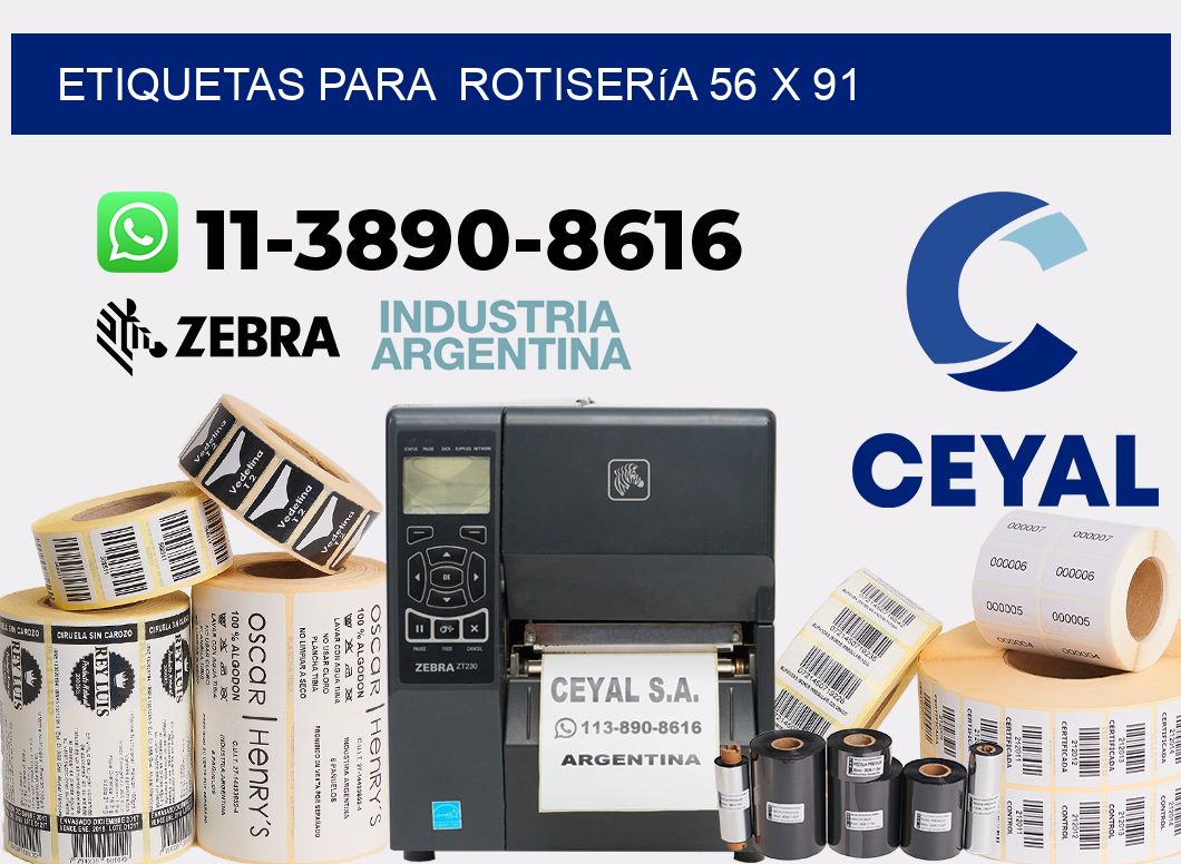 etiquetas para Rotisería 56 x 91