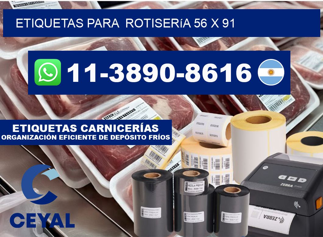 etiquetas para  Rotisería 56 x 91