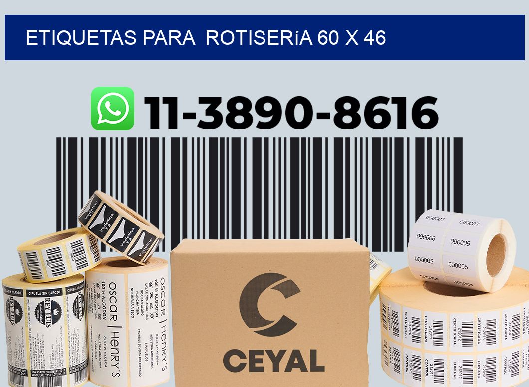 etiquetas para Rotisería 60 x 46