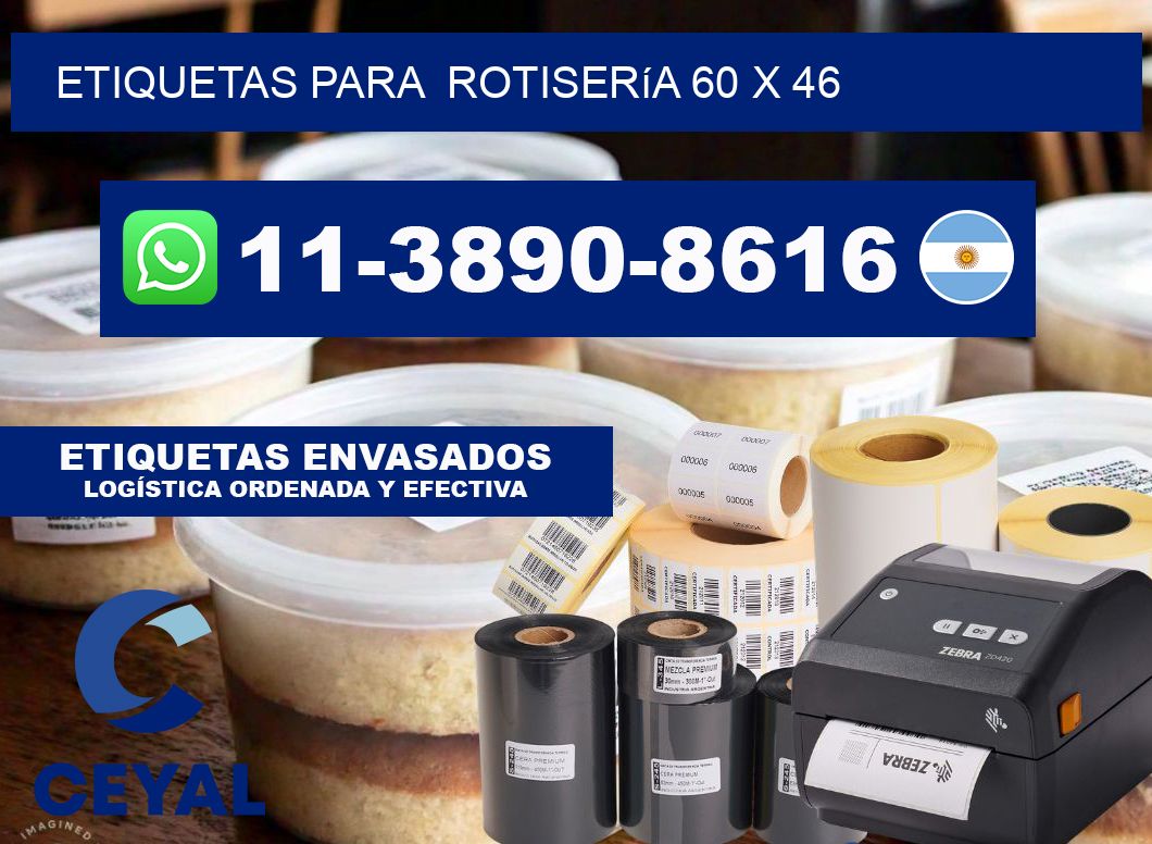 etiquetas para  Rotisería 60 x 46